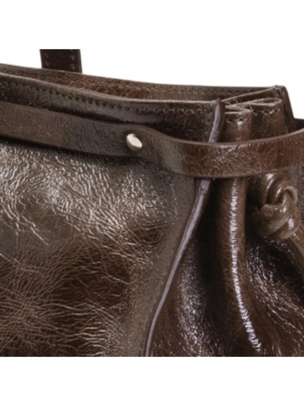 CAVALCANTI Made In Italy Leather East West Satchel Belt Detail